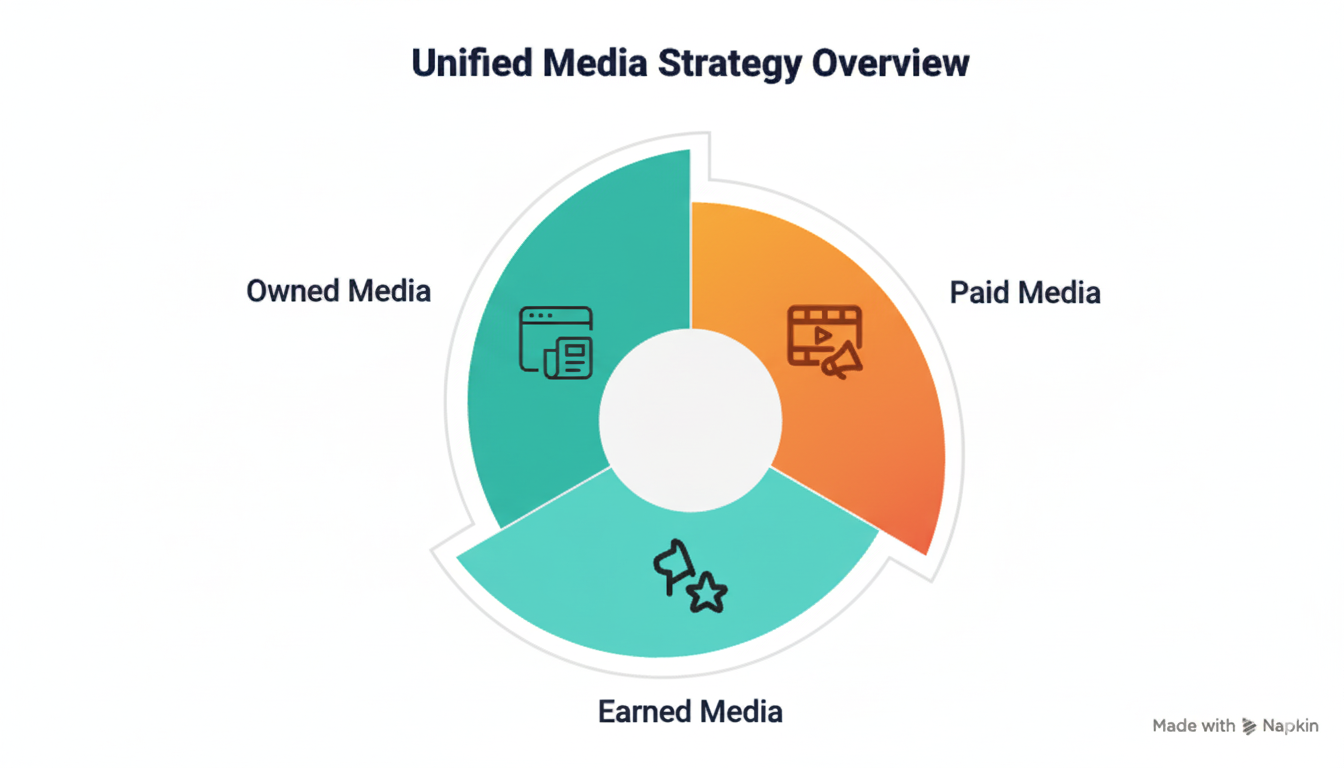 Unified media strategy: Paid, Owned, Earned segments